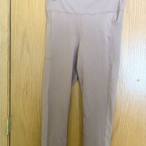 Taupe High-Waisted Leggings